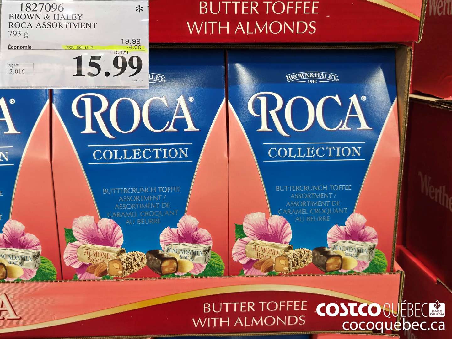 1827096 BROWN & HALEY ROCA ASSORTIMENT  ($4.00 INSTANT SAVINGS EXPIRES ON 2024-12-17) $15.99