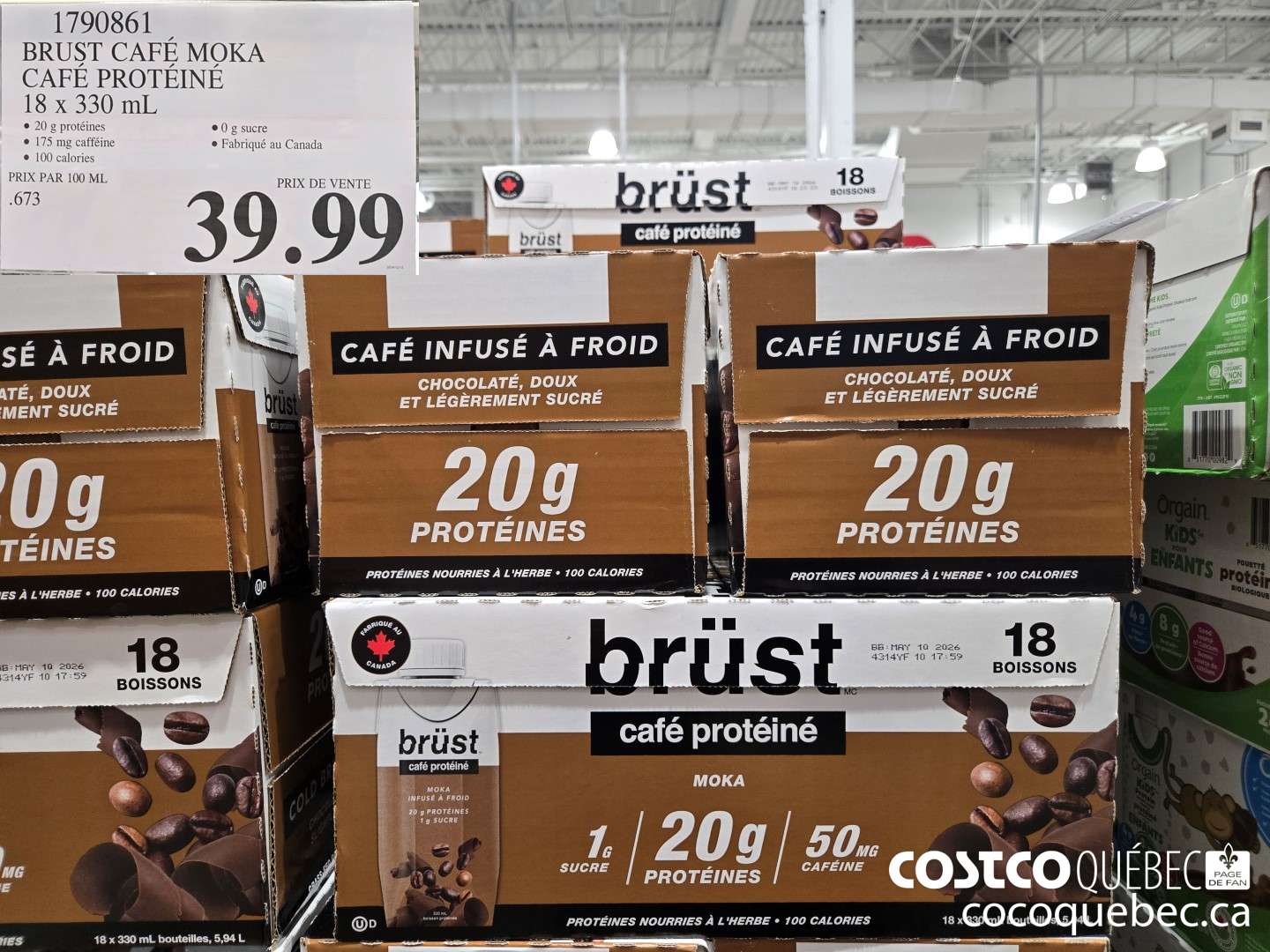1790861 BRUST CAFE MOKA CAFE PROTEINE  $39.99