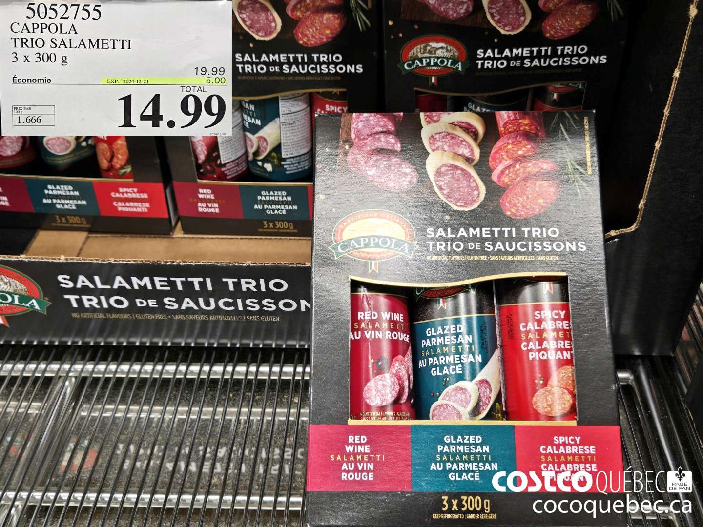 5052755 CAPPOLA TRIO SALAMETTI  ($5.00 INSTANT SAVINGS EXPIRES ON 2024-12-21) $14.99