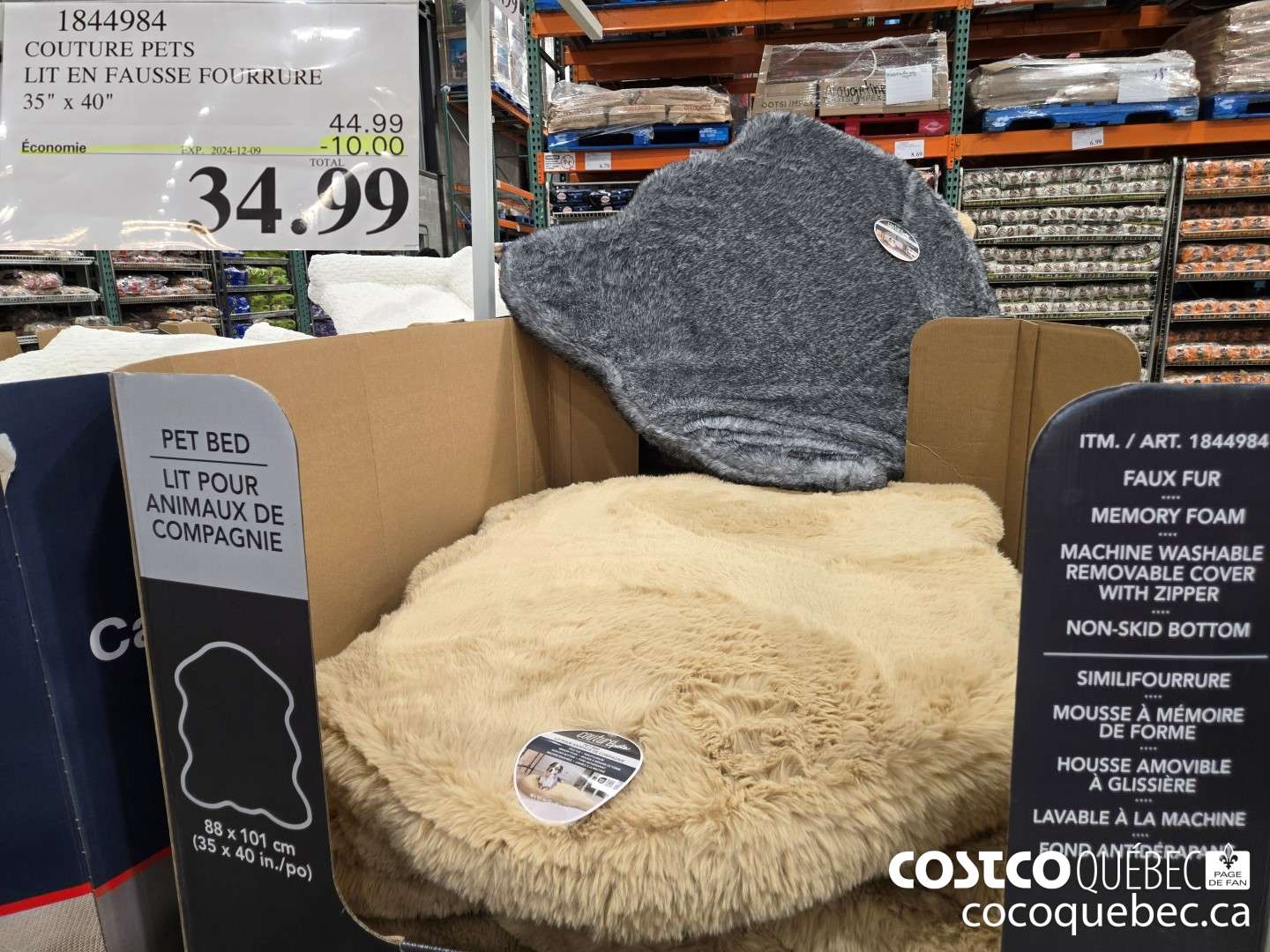 1844984 COUTURE PETS LIT EN FAUSSE FOURRURE 35