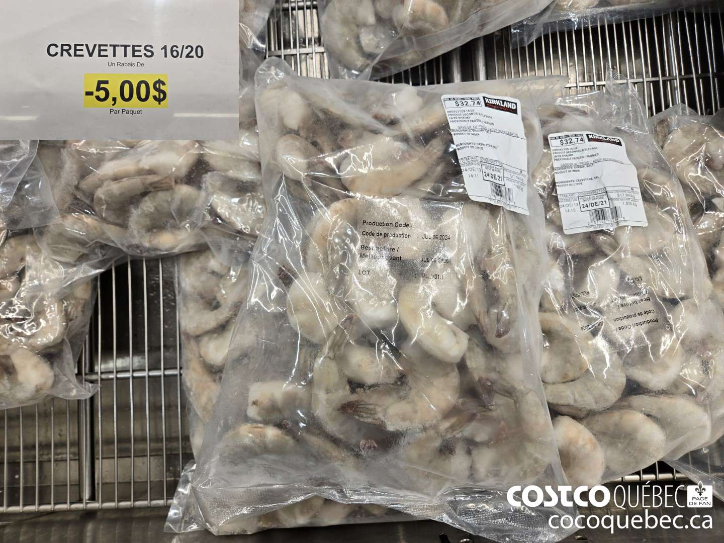 27363 CREVETTES 16/20  ($5.00 INSTANT SAVINGS)