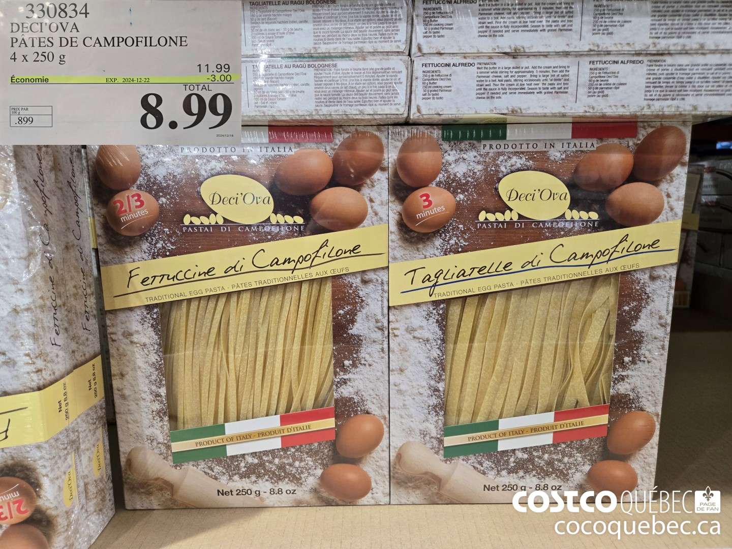 330834 DECI'OVA PATES DE CAMPOFILONE  ($3.00 INSTANT SAVINGS EXPIRES ON 2024-12-22) $8.99