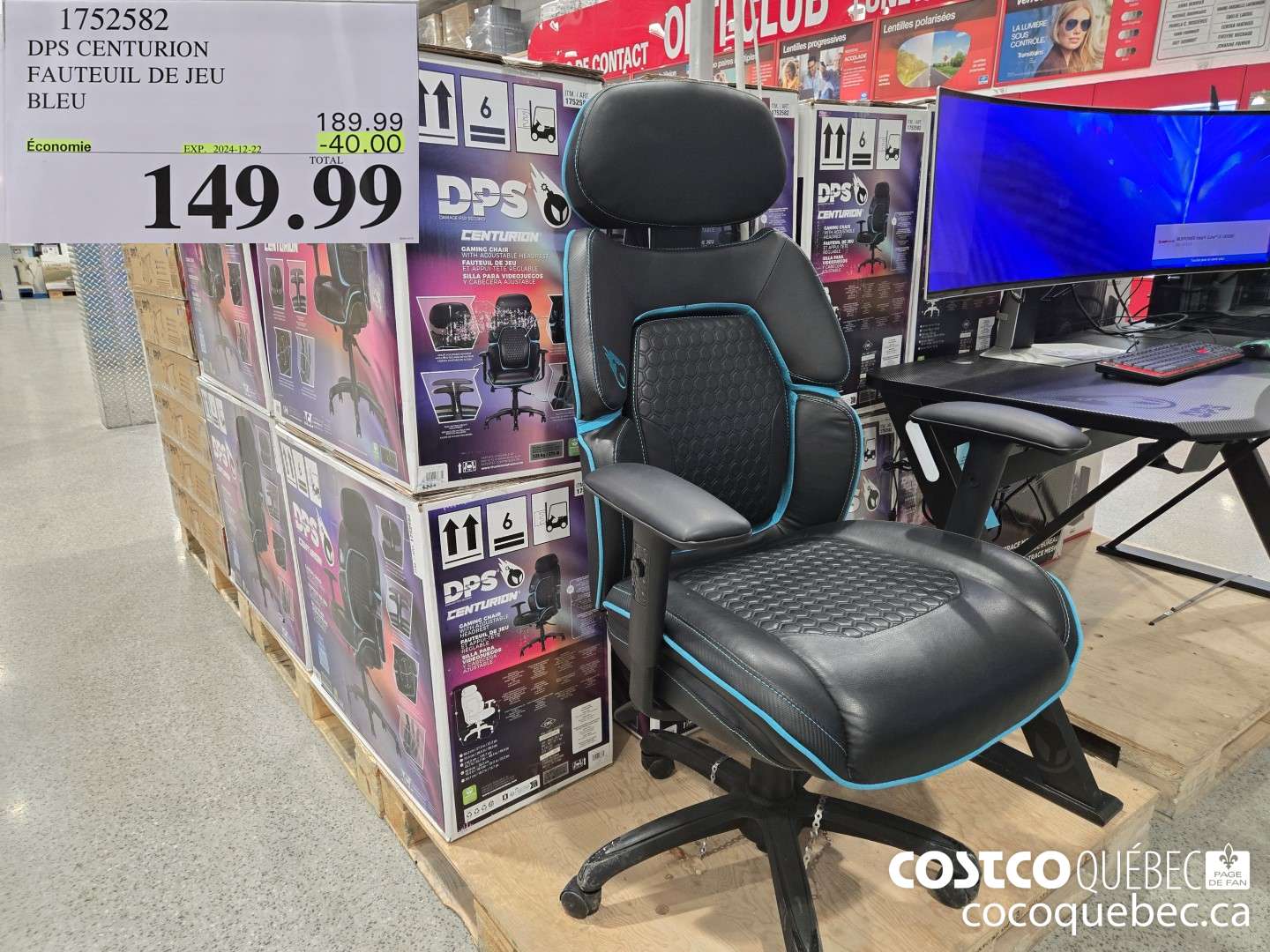 1752562 ~ DPS CENTURION FAUTEUIL DE JEU BLEU  ($40.00 INSTANT SAVINGS EXPIRES ON 2024-12-22) $149.99