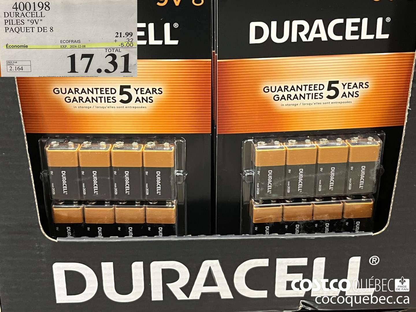 400198 DURACELL PILES 