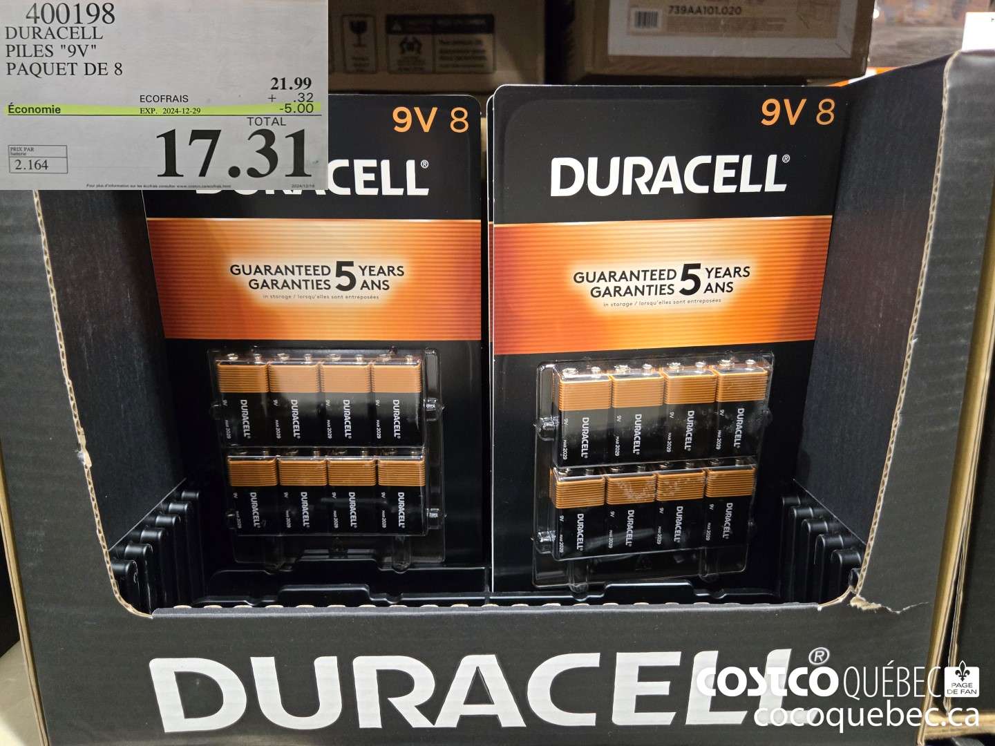 400198 DURACELL PILES 
