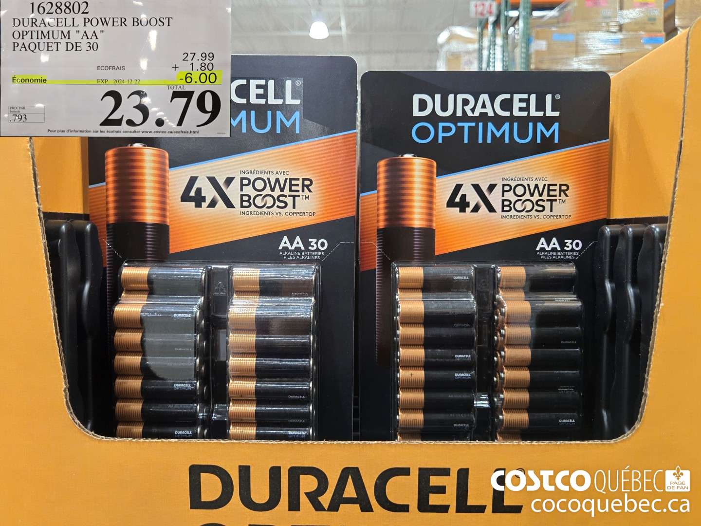 1628802 DURACELL POWER BOOST OPTIMUM 