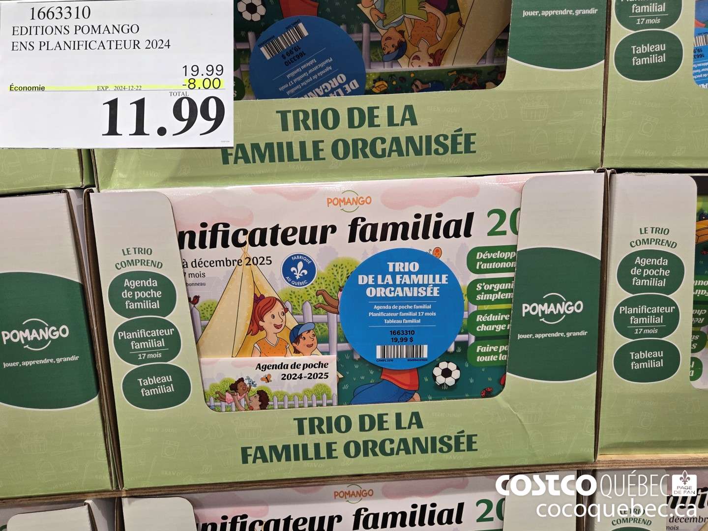 1663310 EDITIONS POMANGO ENS PLANIFICATEUR 2024  ($8.00 INSTANT SAVINGS EXPIRES ON 2024-12-22) $11.99