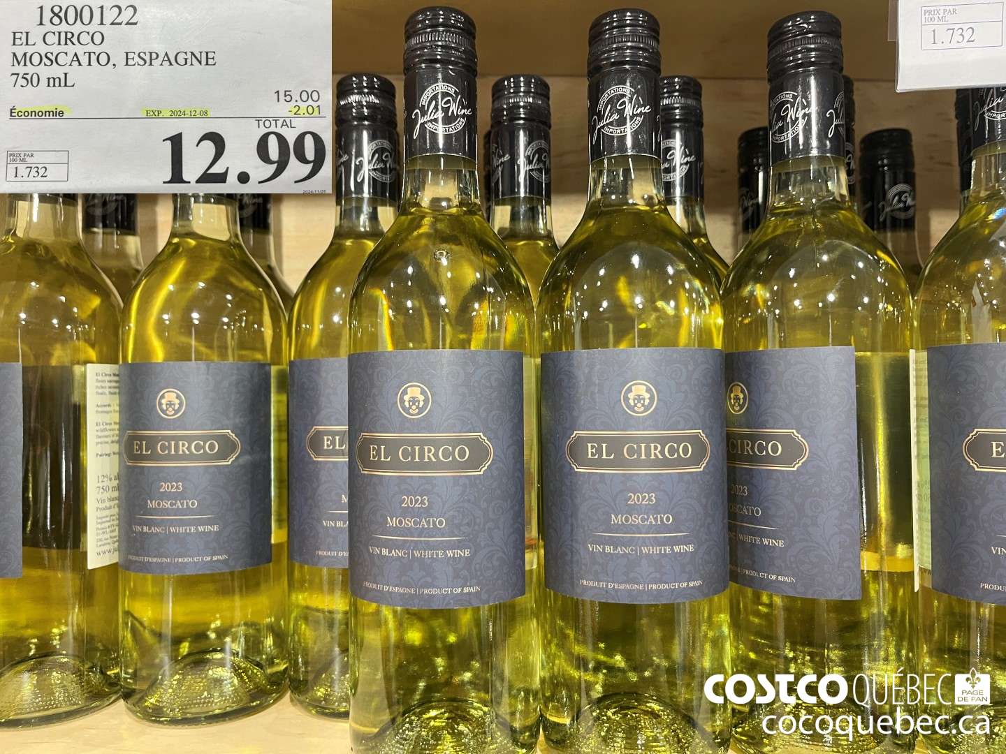 1800122 EL CIRCO MOSCATO, ESPAGNE  (EXPIRES ON 2024-12-08) $12.99