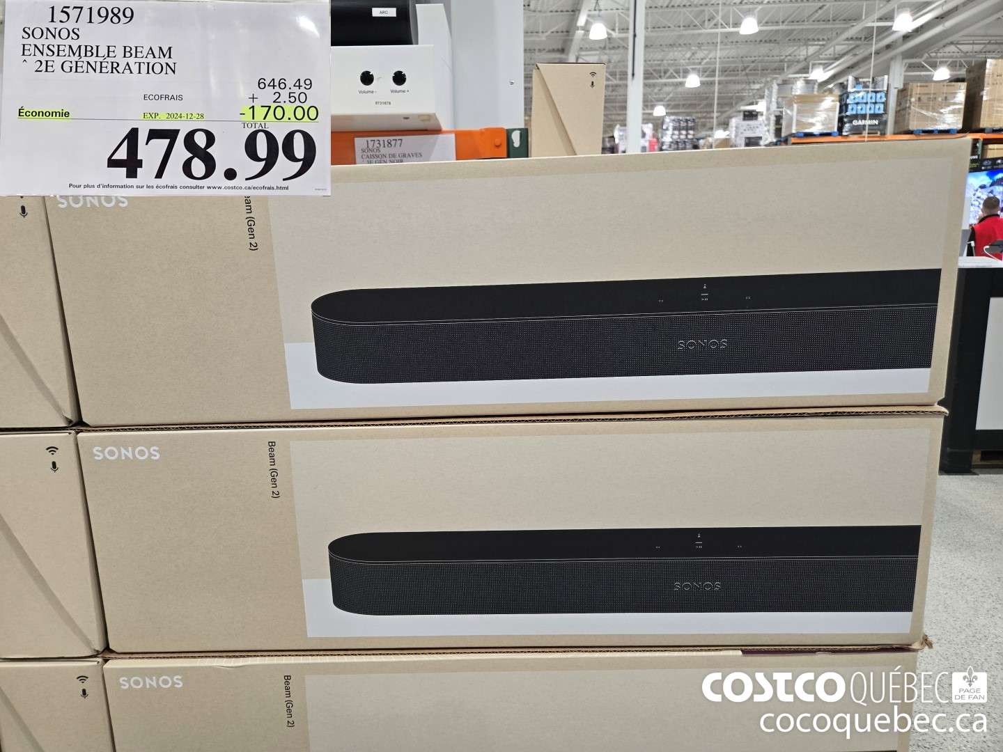 1571989 ENSEMBLE BEAM 2E GENERATION 024-12-02  ($170.00 INSTANT SAVINGS EXPIRES ON 2024-12-28) $478.99