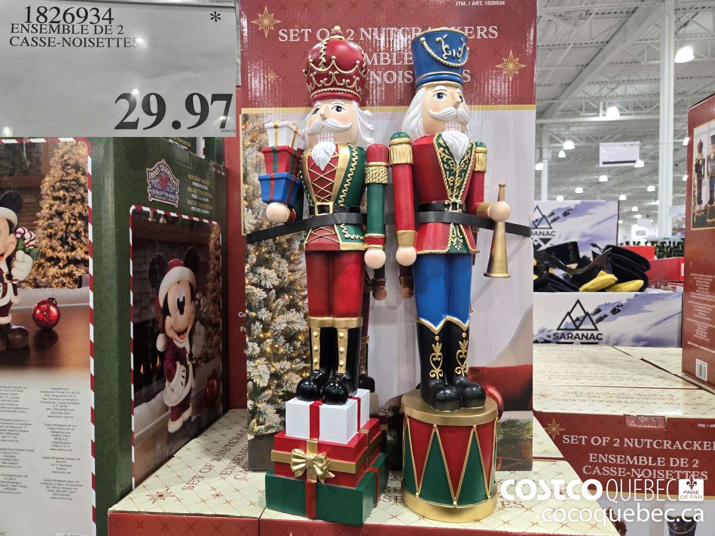 1826934 ENSEMBLE DE 2 CASSE-NOISETTES  $29.99