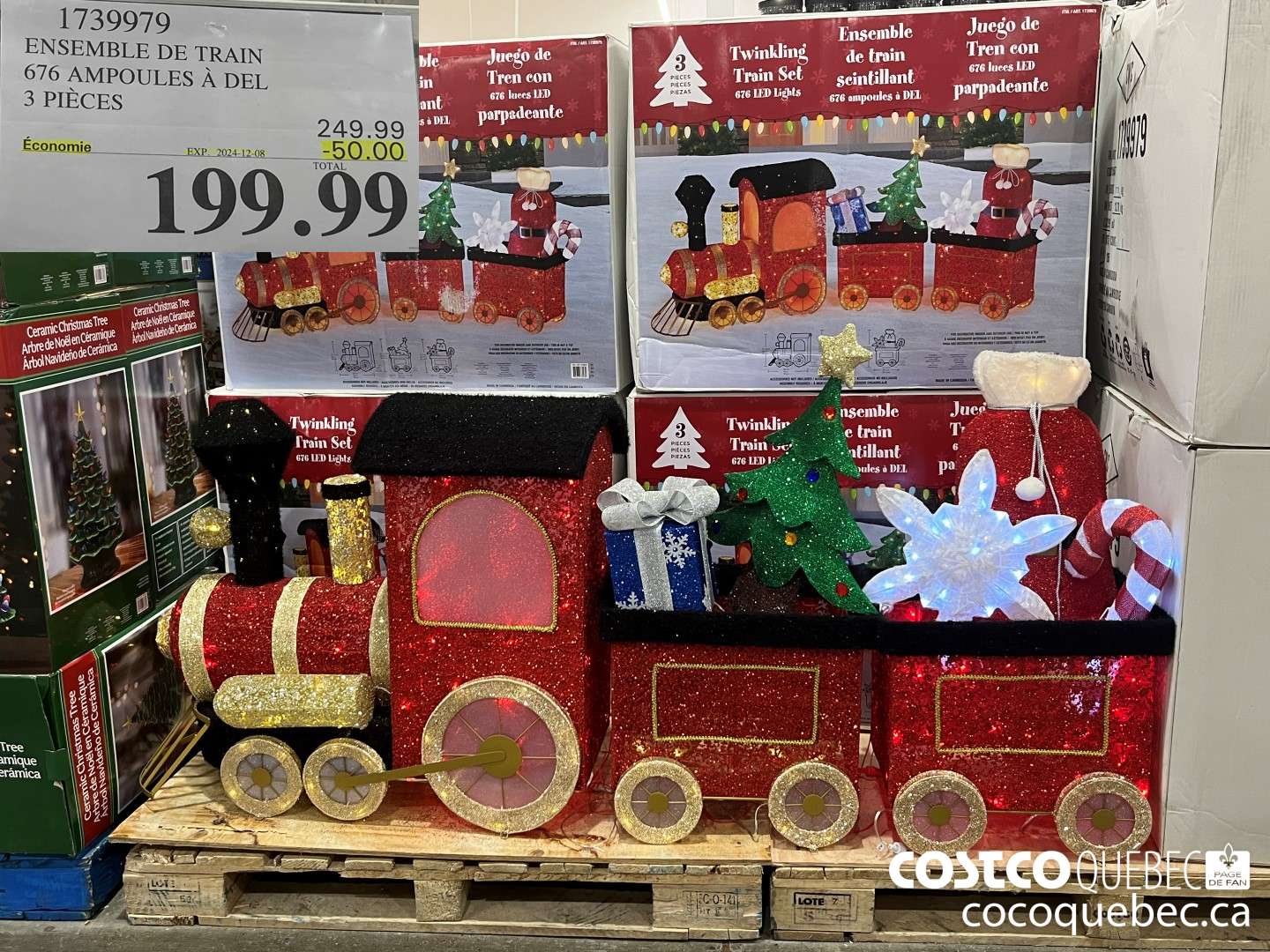 1739979 ENSEMBLE DE TRAIN 676 AMPOULES A DEL 3 PIECES  ($50.00 INSTANT SAVINGS EXPIRES ON 2024-12-08) $199.99