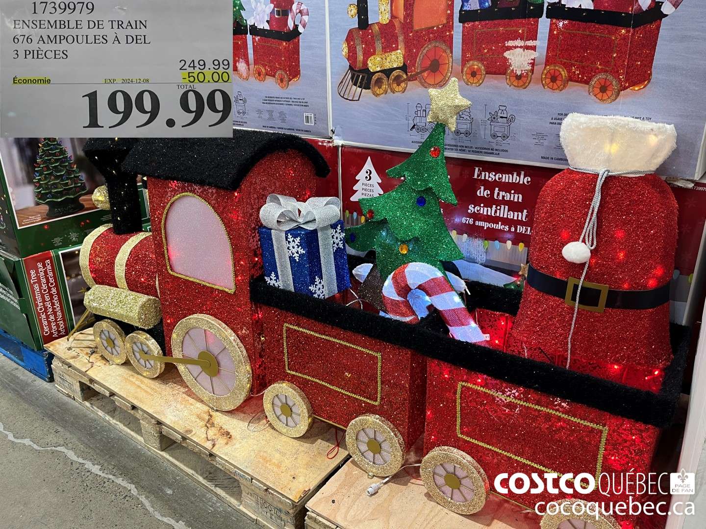 1739979 ENSEMBLE DE TRAIN 676 AMPOULES A DEL 3 PIECES  ($50.00 INSTANT SAVINGS EXPIRES ON 2024-12-08) $199.99
