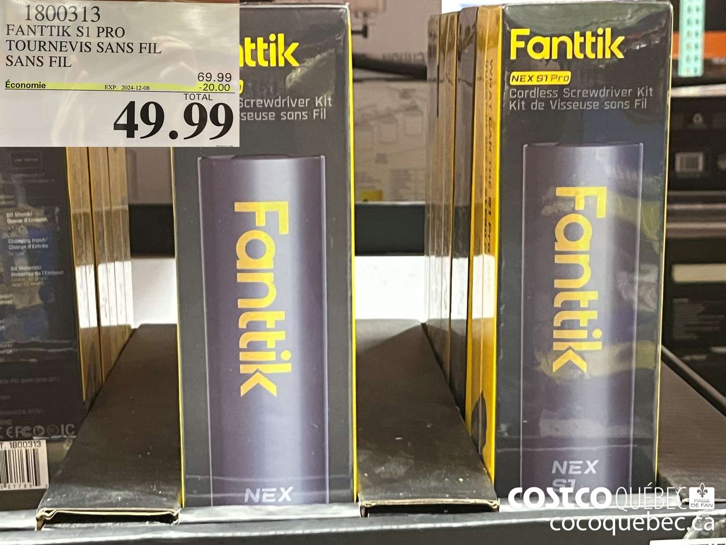 1800313 FANTTIK S1 PRO TOURNEVIS SANS FIL SANS FIL  ($20.00 INSTANT SAVINGS EXPIRES ON 2024-12-08) $49.99