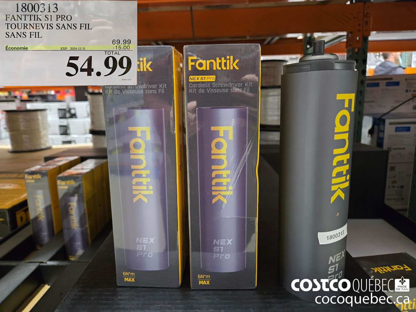 1800313 FANTTIK S1 PRO TOURNEVIS SANS FIL SANS FIL  ($15.00 INSTANT SAVINGS EXPIRES ON 2024-12-31) $54.99