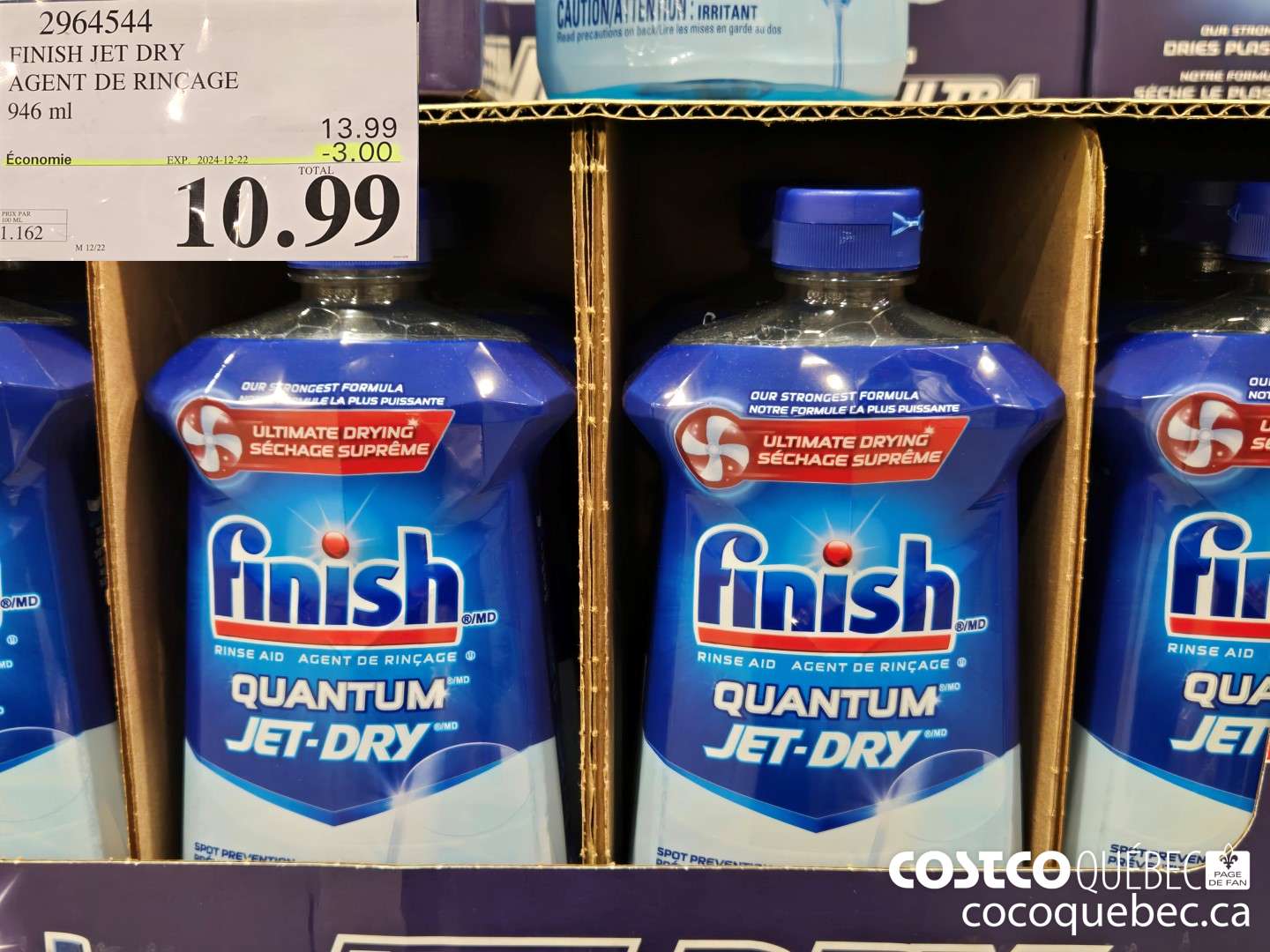 2964544 FINISH JET DRY ULTRA AGENT DE RINCAGE 946 ml ($4.00 INSTANT SAVINGS EXPIRES ON 2024-12-22) $9.99