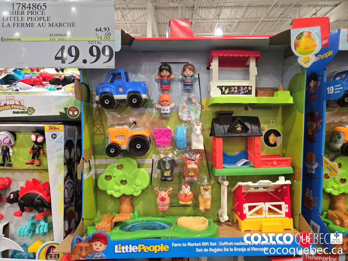 1784865 FISHER PRICE LITTLE PEOPLE LA FERME AU MARCHE  ($15.00 INSTANT SAVINGS EXPIRES ON 2024-12-24) $49.99