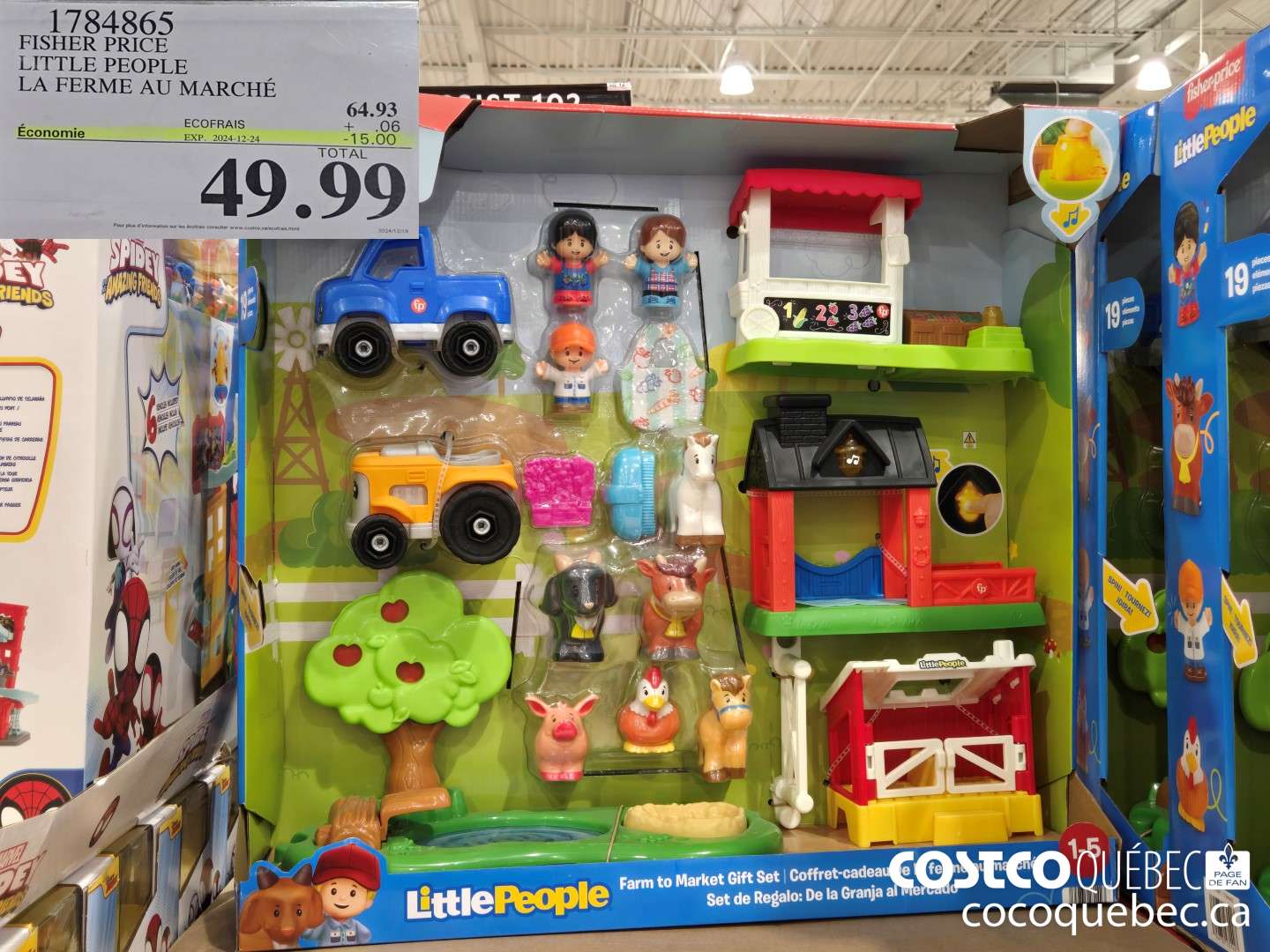 1784865 FISHER PRICE LITTLE PEOPLE LA FERME AU MARCHE  ($15.00 INSTANT SAVINGS EXPIRES ON 2024-12-24) $49.99