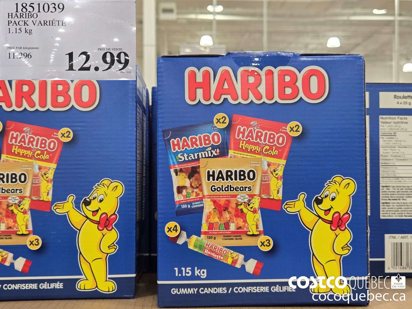 1851039 HARIBO PACK VARIETE  $12.99