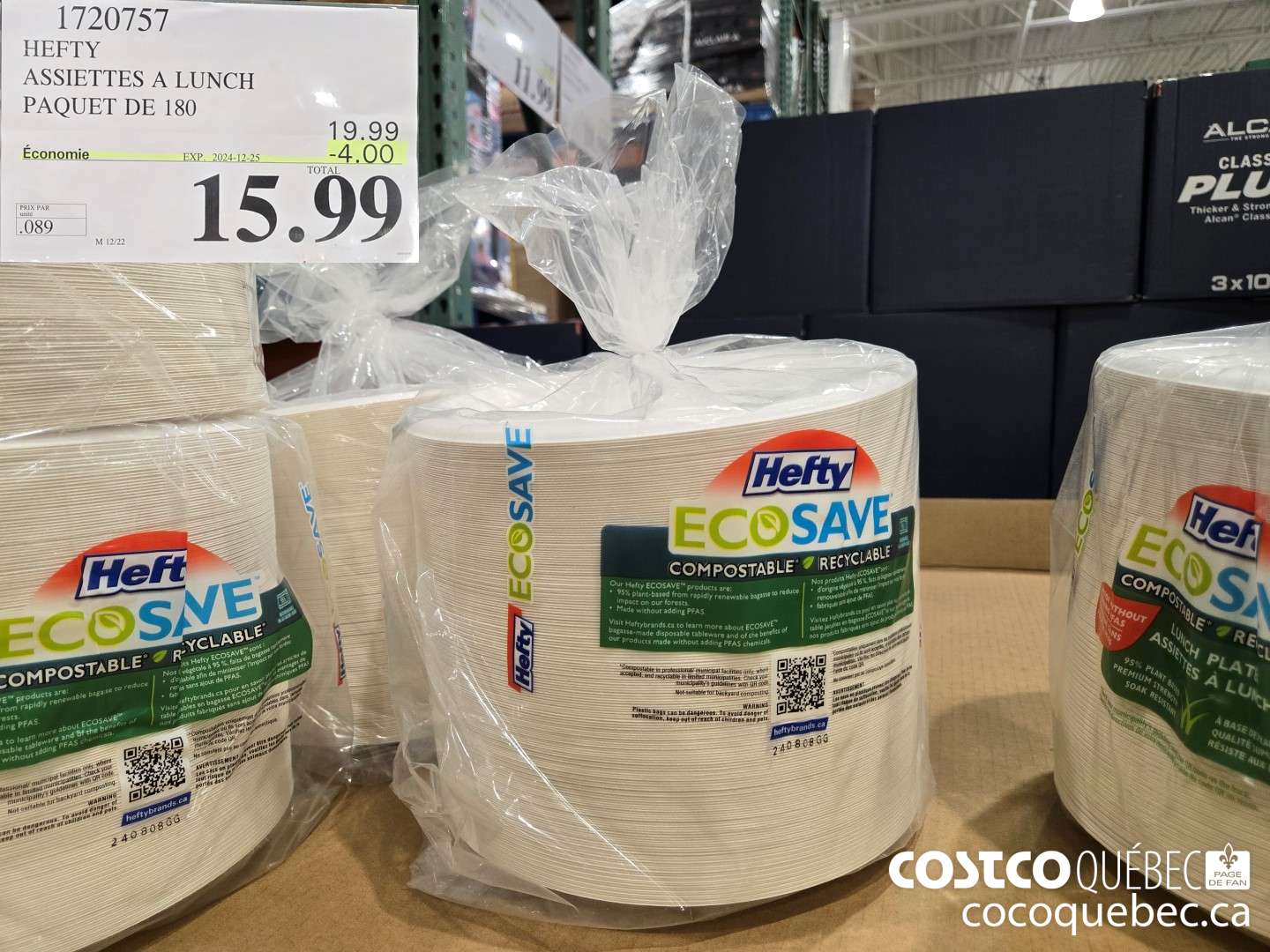 1720757 HEFTY ASSIETTES A LUNCH PAQUET DE 180 4.00 OFF (EXPIRES ON 2024-12-25) $15.99