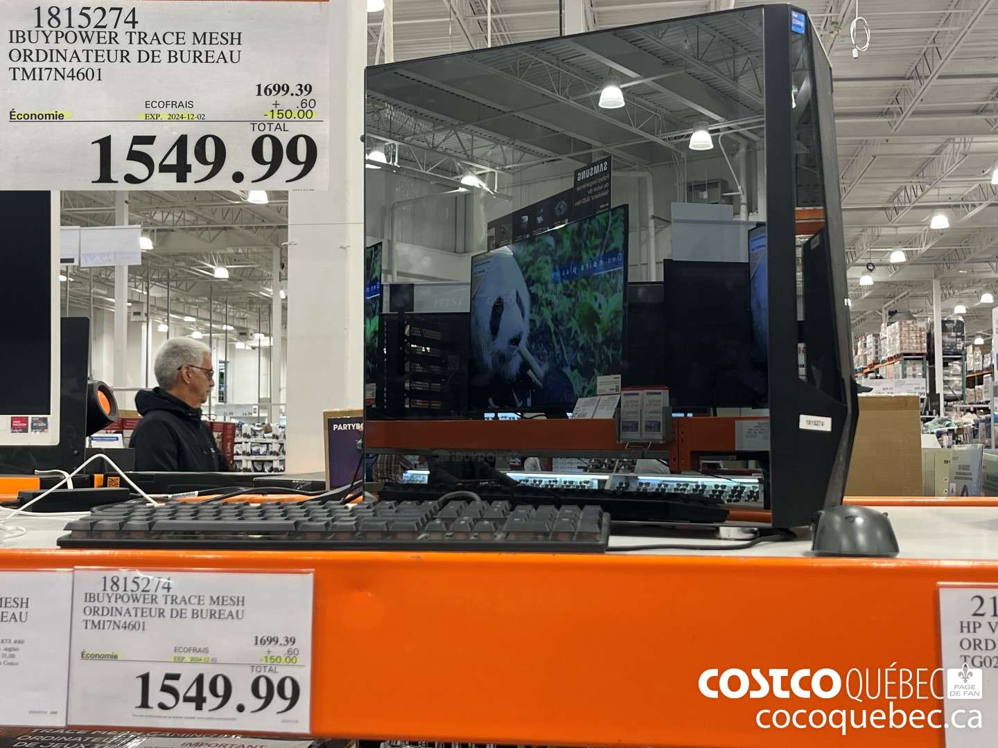 1815274 IBUYPOWER TRACE MESH ORDINATEUR DE BUREAU  ($150.00 INSTANT SAVINGS EXPIRES ON 2024-12-02) $1549.99