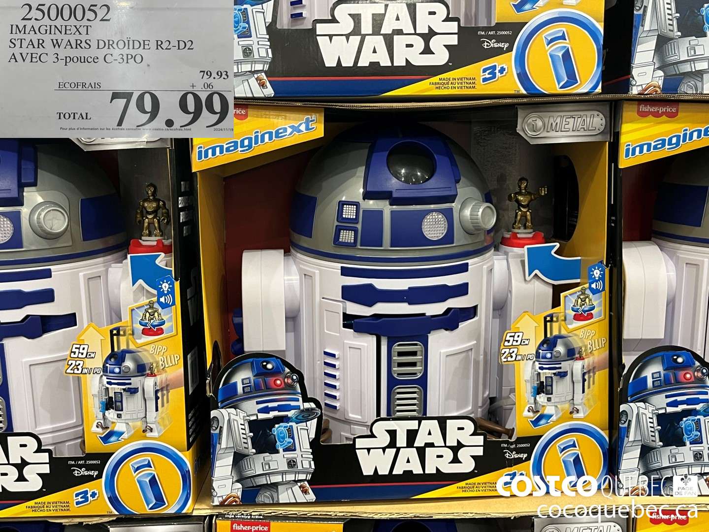 2500052 IMAGINEXT STAR WARS DROIDE R2-D2  $79.99