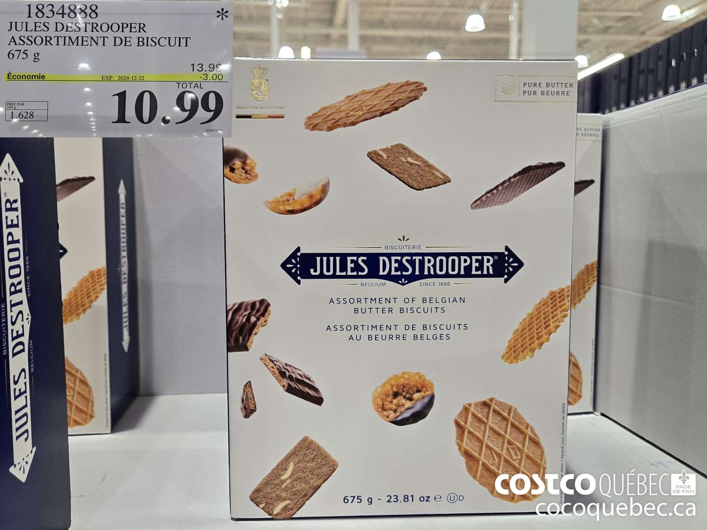 1834888 JULES DESTROOPER ASSORTIMENT DE BISCUIT 75 g  ($3.00 INSTANT SAVINGS EXPIRES ON 2024-12-22) $10.99