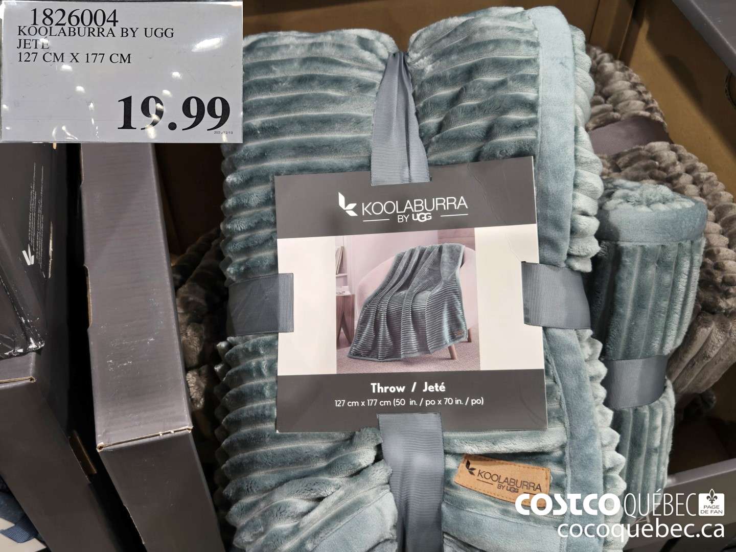 1826004 KOOLABURRA BY UGG JETE 127 CM X 177 CM  $19.99