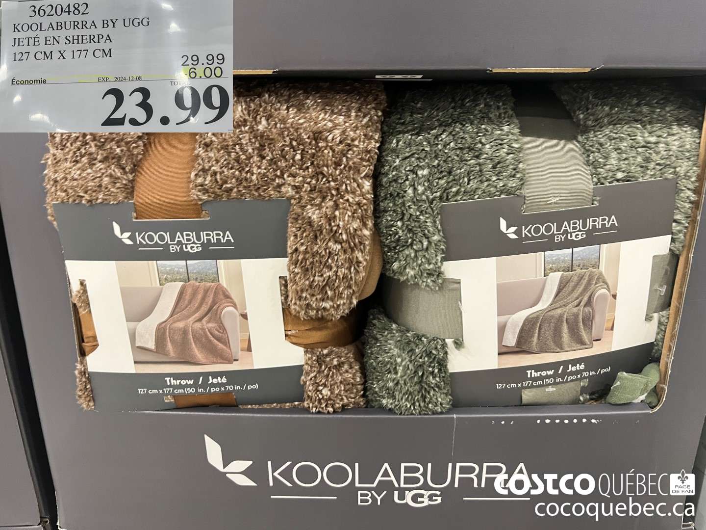 3620482 KOOLABURRA BY UGG JETE EN SHERPA  ($6.00 INSTANT SAVINGS EXPIRES ON 2024-12-08) $23.99