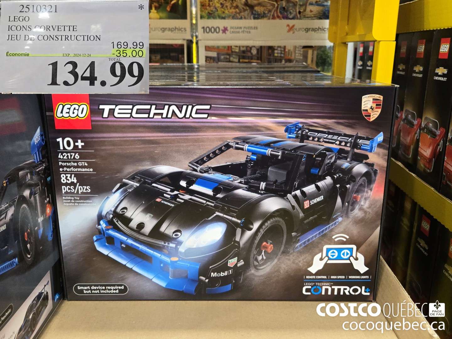 2510321 LEGO ICONS CORVETTE JEU DE CONSTRUCTION  ($35.00 INSTANT SAVINGS EXPIRES ON 2024-12-24) $134.99