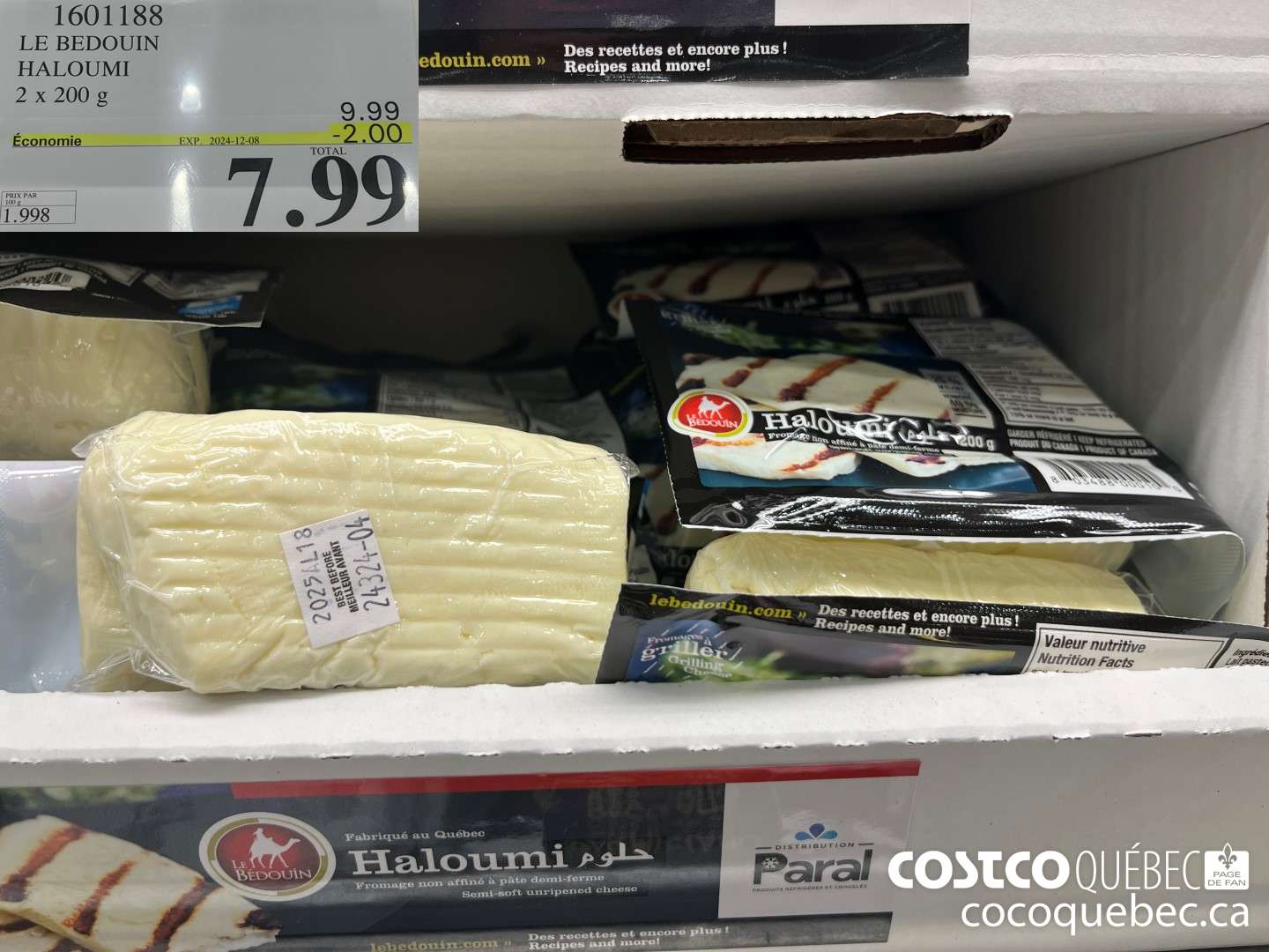 1601188 LE BEDOUIN HALOUMI 2 x 200  ($2.00 INSTANT SAVINGS EXPIRES ON 2024-12-08) $7.99