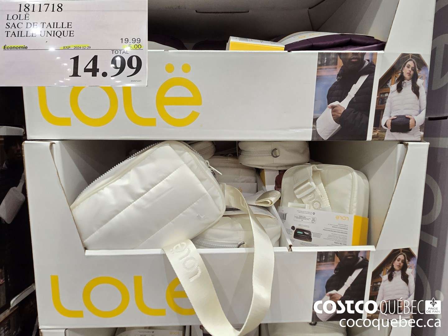 1811718 LOLE SAC DE TAILLE TAILLE UNIQUE  ($5.00 INSTANT SAVINGS EXPIRES ON 2024-12-29) $19.99