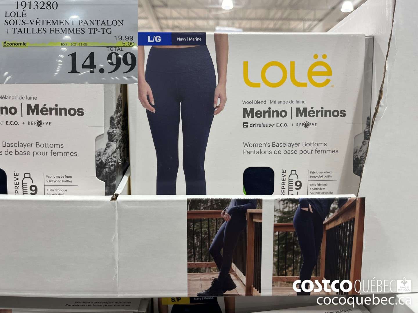 1913280 LOLE SOUS-VETEMENT PANTALON  ($5.00 INSTANT SAVINGS EXPIRES ON 2024-12-08) $14.99