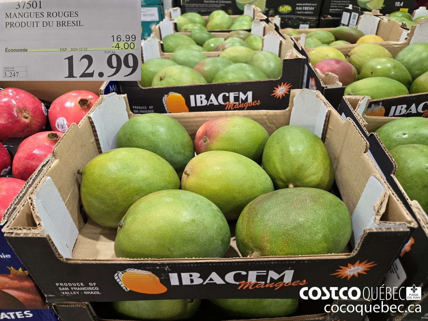 37501 MANGUES ROUGES PRODUIT DU BRESIL  ($4.00 INSTANT SAVINGS EXPIRES ON 2024-12-22) $12.99