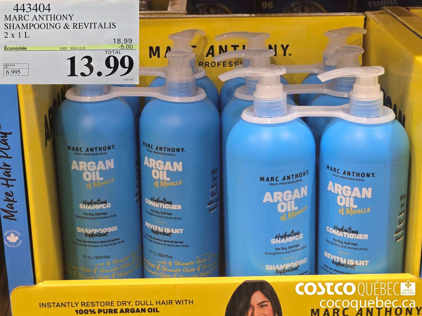 443404 MARC ANTHONY SHAMPOOING + REVITALS ($5.00 INSTANT SAVINGS EXPIRES ON 2024-12-22) $13.99