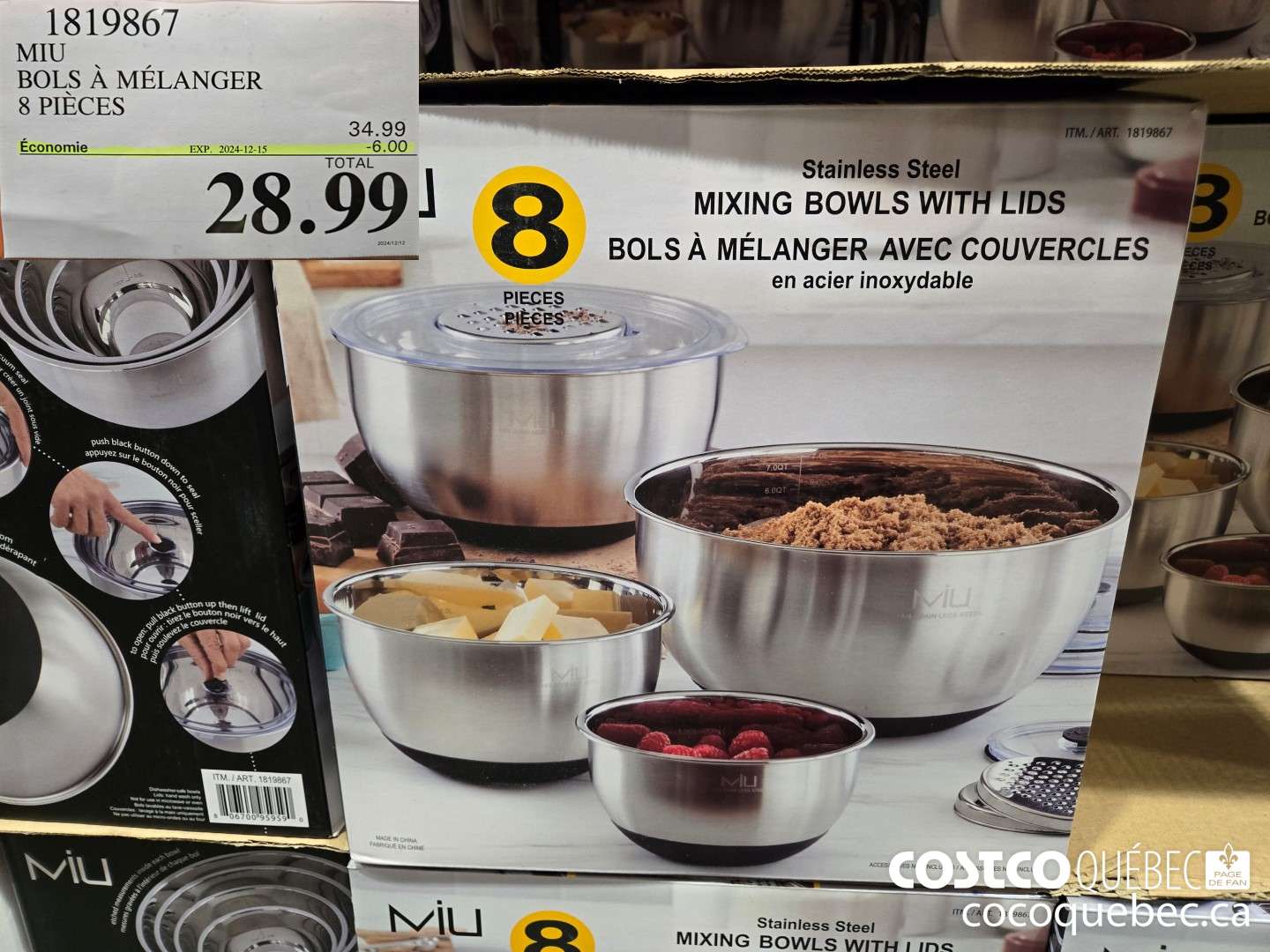 1819867 MIU BOLS A MELANGER 8 PIECES  ($6.00 INSTANT SAVINGS EXPIRES ON 2024-12-15) $28.99