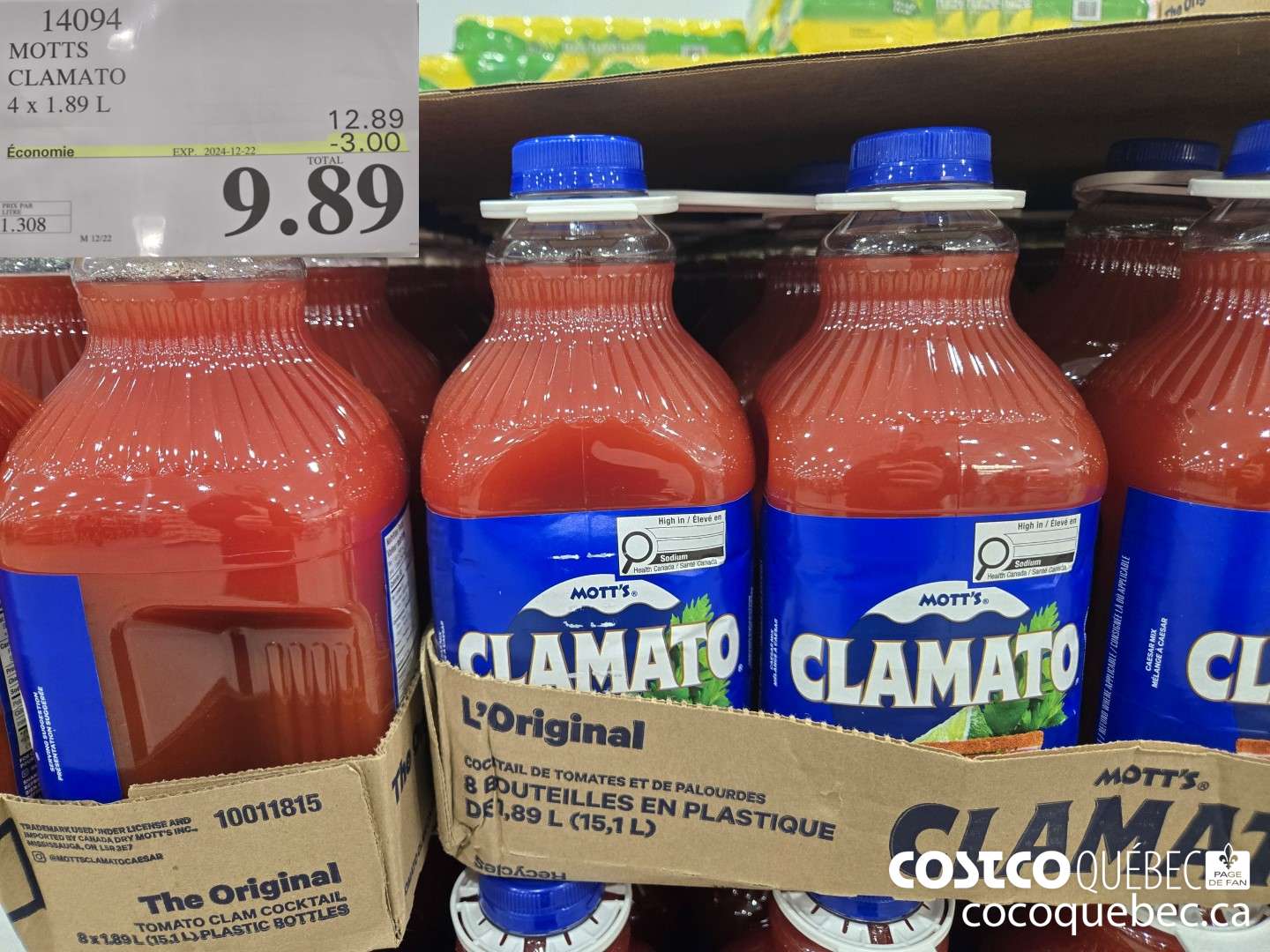 14094 MOTTS CLAMATO  ($3.00 INSTANT SAVINGS EXPIRES ON 2024-12-22) $10.49