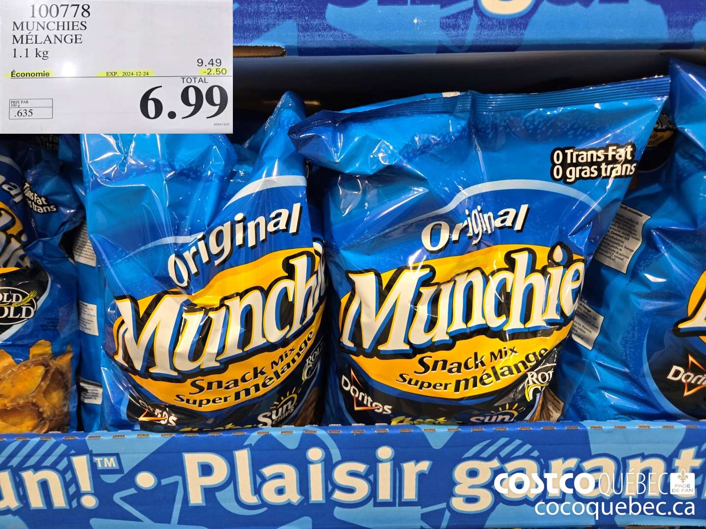 100778 MUNCHIES  ($2.50 INSTANT SAVINGS EXPIRES ON 2024-12-24) $6.99