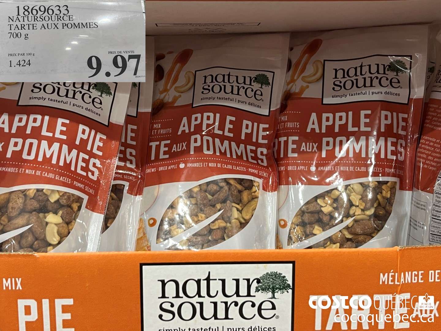 1869633 NATURSOURCE PARTE AUX POMMES 700 g  $9.97