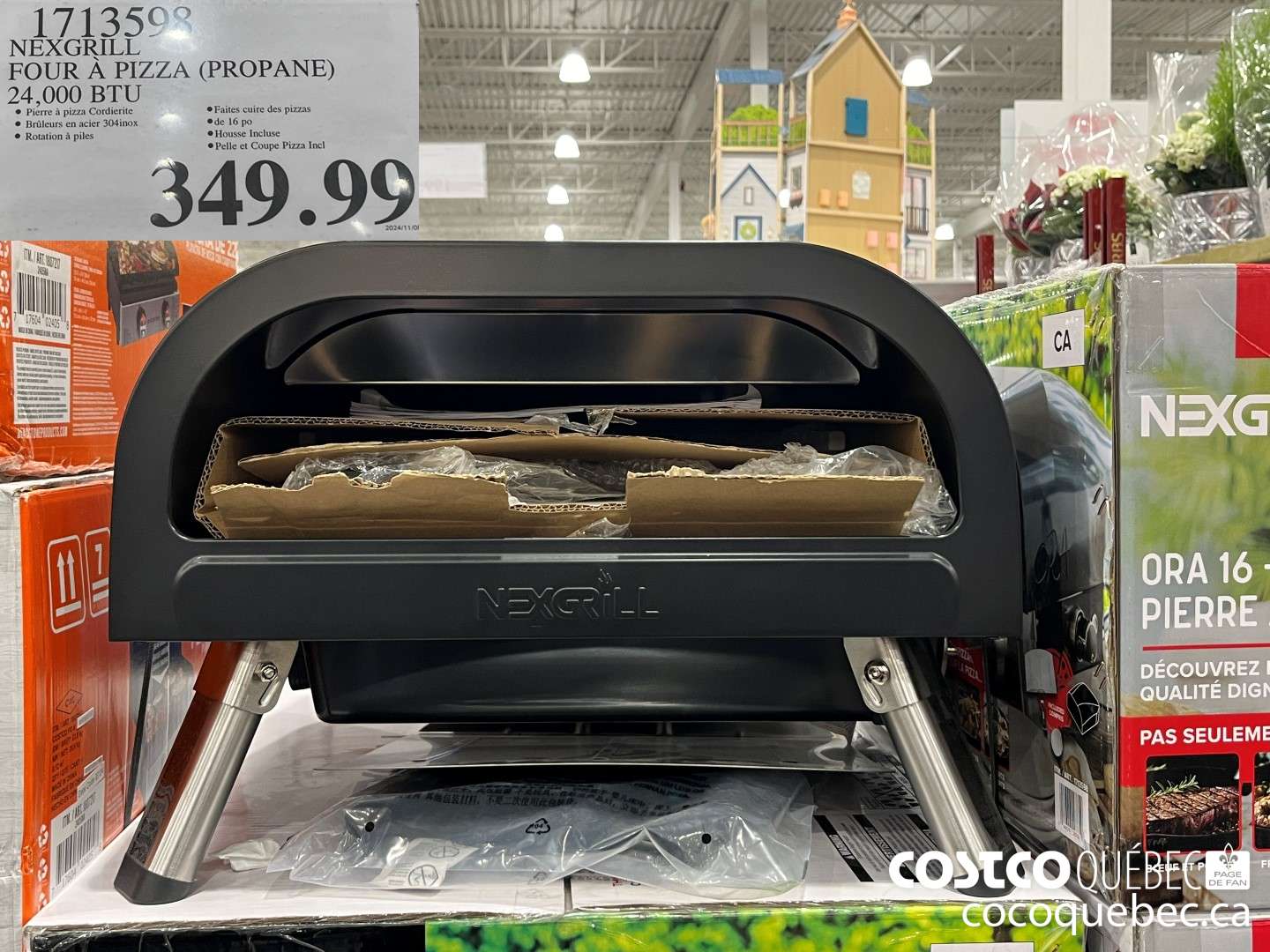 1713598 NEXGRILL FOUR A PIZZA (PROPANE) 24,000 BTU  $349.99