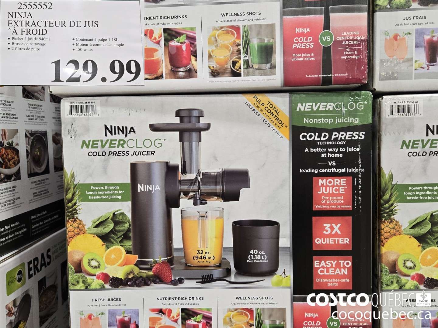 2555552 NINJA EXTRACTEUR DE JUS  $129.99