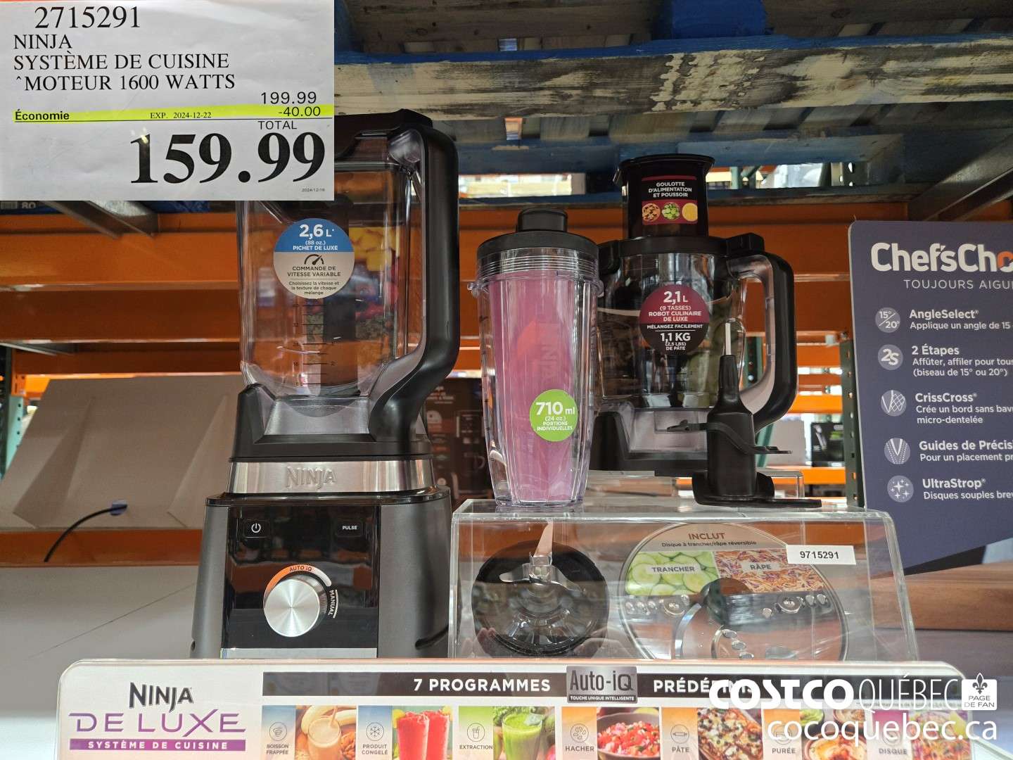 2715291 NINJA SYSTEME DE CUISINE  ($40.00 INSTANT SAVINGS EXPIRES ON 2024-12-22) $159.99