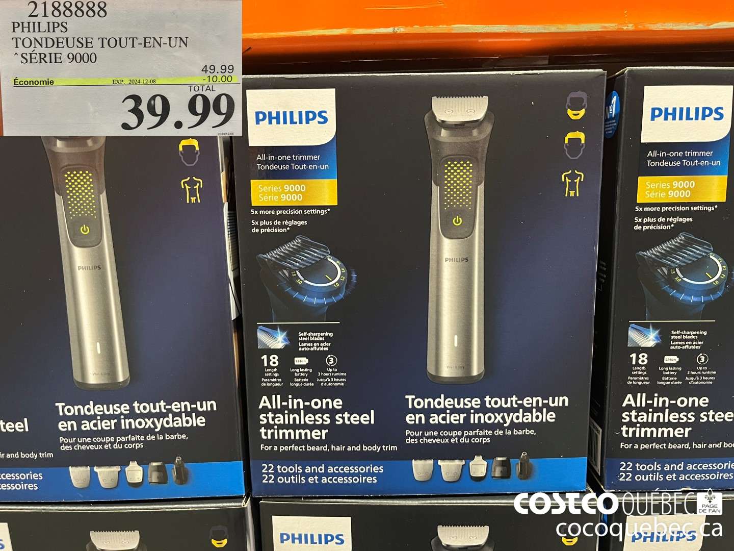 2188888 PHILIPS TONDEUSE TOUT-EN-UN “SERIE 9000  ($10.00 INSTANT SAVINGS EXPIRES ON 2024-12-08) $39.99