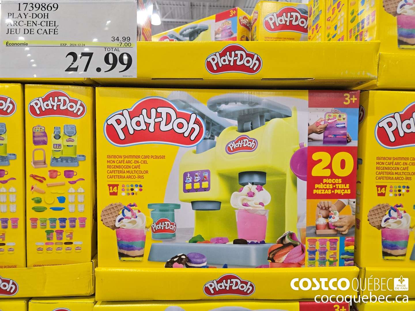 1739869 PLA Y-DOH ARC-EN-CIEL JEU DE CAFE  ($7.00 INSTANT SAVINGS EXPIRES ON 2024-12-24) $27.99