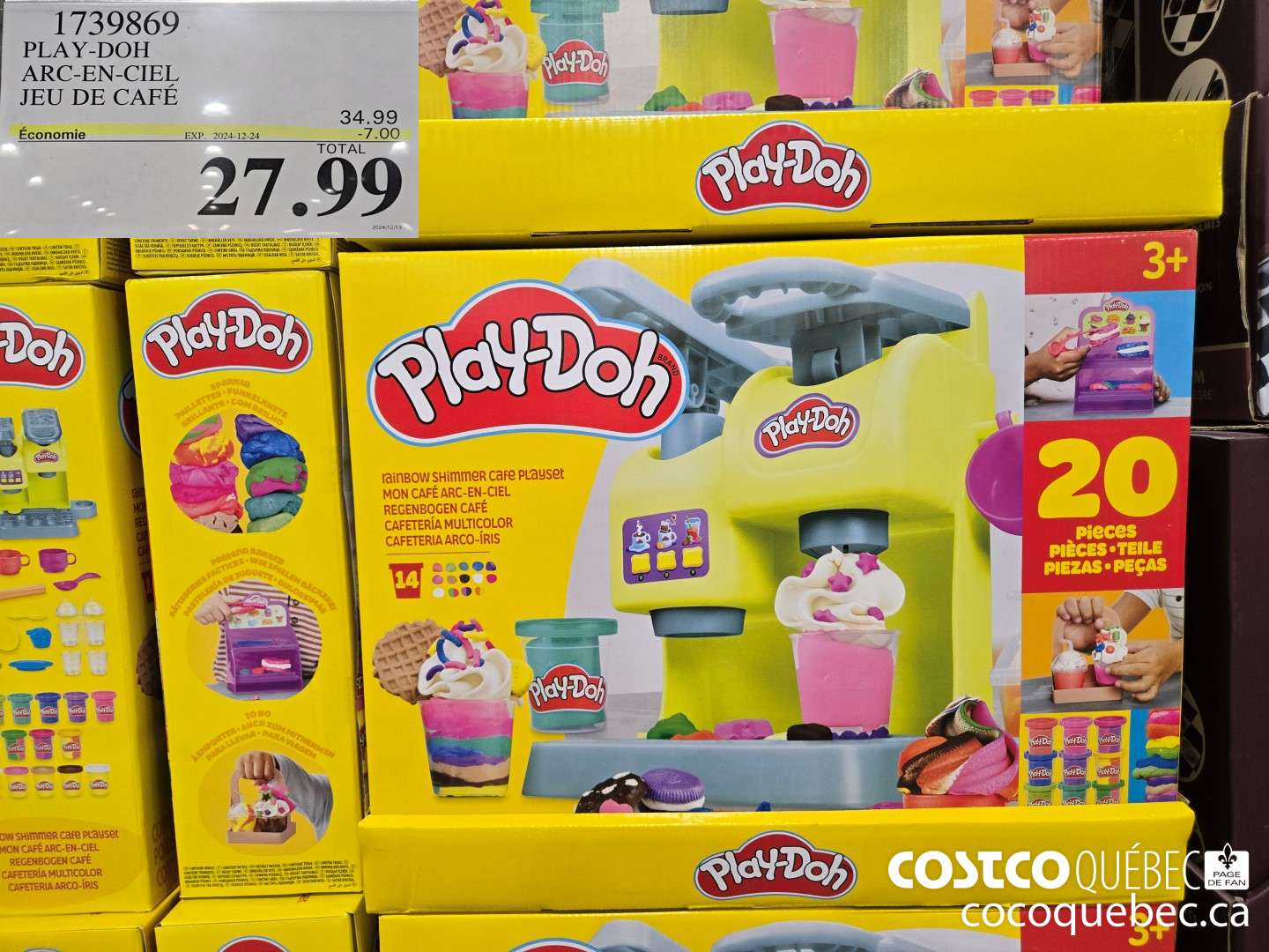 1739869 PLA Y-DOH ARC-EN-CIEL JEU DE CAFE  ($7.00 INSTANT SAVINGS EXPIRES ON 2024-12-24) $27.99
