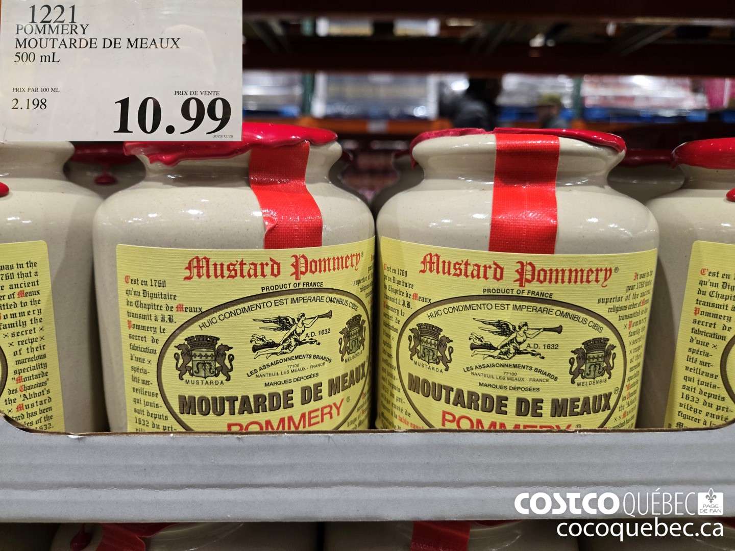 1221 POMMERY MOUTARD DE MEAUX $10.99