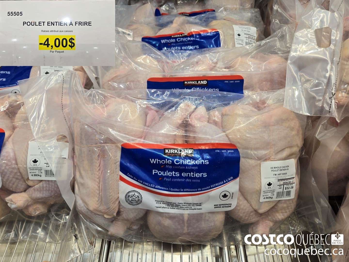 55505 POULET ENTIEK A FRIRE  ($4.00 INSTANT SAVINGS)