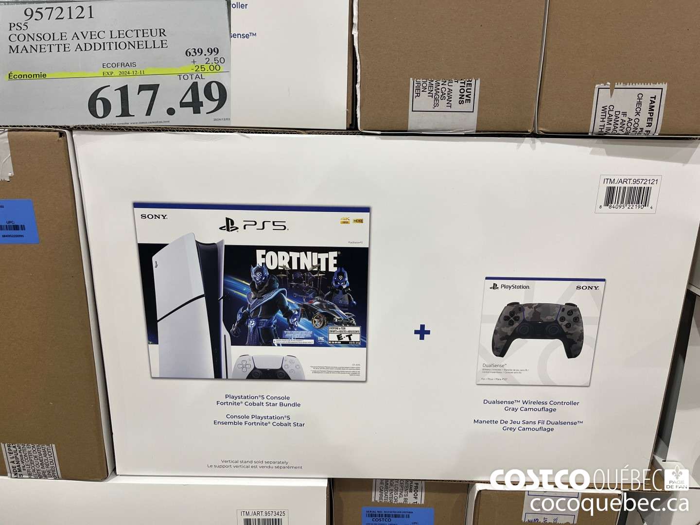 9572121 PS5 CONSOLE AVEC LECTEUR  ($25.00 INSTANT SAVINGS EXPIRES ON 2024-12-11) $617.49