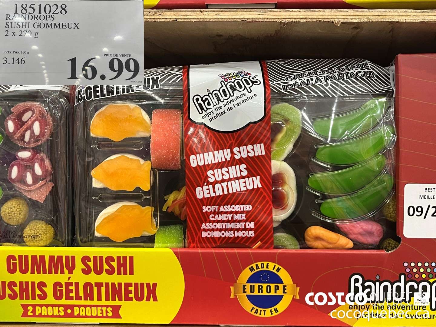 1851028 RAINDROPS SUSHI GOMMEUX  $16.99