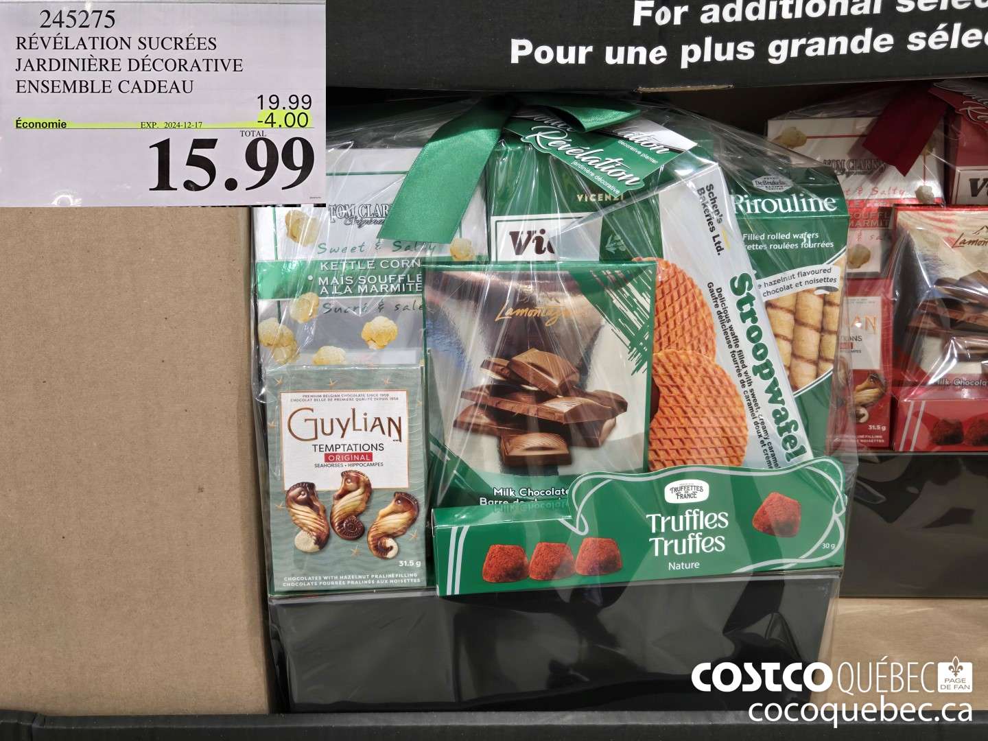 245275 REVELATION SUCREES JARDINIERE DECORATIVE ENSEMBLE CADEAU  ($4.00 INSTANT SAVINGS EXPIRES ON 2024-12-17) $15.99