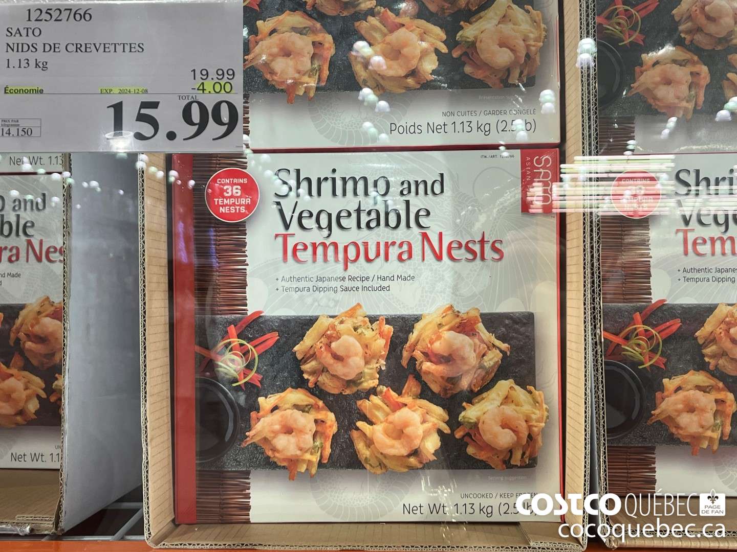 1252766 SATO NIDS DE CREVETTES  ($4.00 INSTANT SAVINGS EXPIRES ON 2024-12-08) $15.99